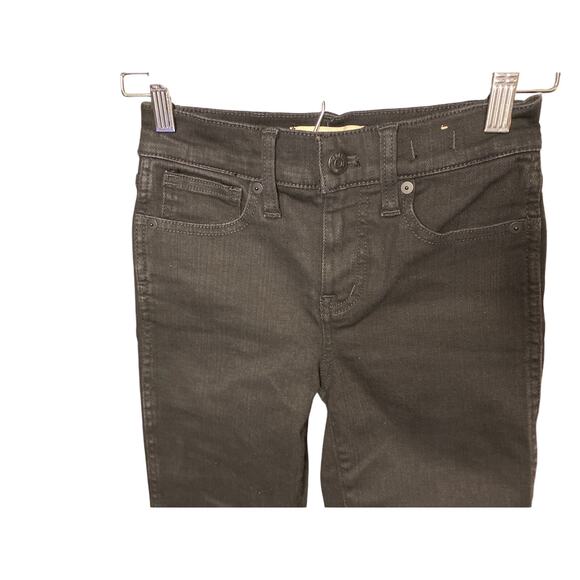 Madewell Women’s Stovepipe Black Rinse Wash Denim Jeans Size 23P - Picture 3 of 7